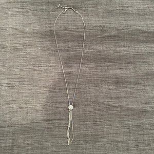 Fringe gem necklace. NWOT